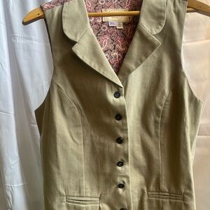 Scully Women’s Vest Medium with full lining and back tie